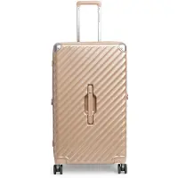 Carryon Trunk Grote Koffer 79cm – Harde Trolley 126 ltr met expander – TSA-slot – 4 Wielen – Champagne