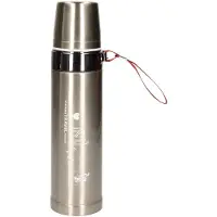 Concorde Thermosfles Traveler - RVS - isoleerfles - zilver - 750 ml - Thermoflessen - met draaglus