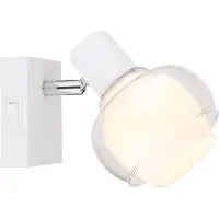 Globo Witte wandlamp Tokki enkel