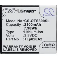 123accu Alcatel TLi020A1 / TLp020A2 accu (2100 mAh, huismerk)