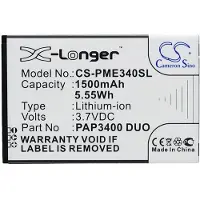123accu Prestigio PAP3400 DUO accu (1500 mAh, huismerk)