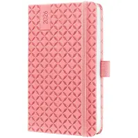 Sigel weekagenda Flair 2026 - formaat A6 - Rose Pink - hardcover - SI-J6110