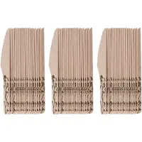 Esschert Design Messen - hout - 80x - kruidenopdruk - 16 cm - BBQ/Verjaardag/Camping/Party