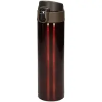 Concorde RVS thermosfles - isoleerfles - voor onderweg - 450 ml - bruin - Thermoflessen