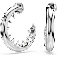 Swarovski sieraden Sublima ringoorbellen 5723288 | witte ring oorbellen met fonkelende kristallen | modern speels accessoire dagelijks