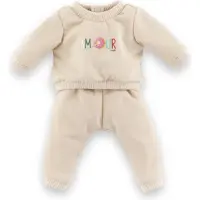 Corolle babypop trainingspak - beige outfit voor pop 42cm.