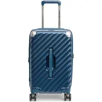 Carryon Trunk Handbagage Koffer 44 ltr – Harde Trolley met expander – TSA-slot – Blauw