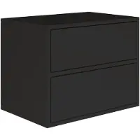 NADUVI Collection Nachtkastje Fermo | mdf zwart 50x40x36 cm nachtkastjes | NADUVI