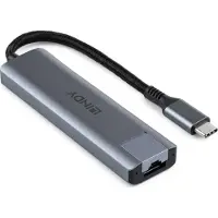 Lindy 43422 USB 3.2 Gen 2 Type-C hub met Gigabit Ethernet