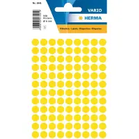 Herma Multipurpose-etiketten, Ø 8 mm, rond geel, permanent hechtend, om met de hand te - 20 stuks