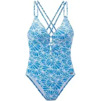 Venice beach Badpak blauw / wit