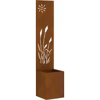 vidaXL Tuin Privacy Scherm Roestig 32 x 32 x 150 cm Cortenstaal