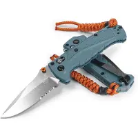 Benchmade Mini Adira vouwmes, depth blue grivory, gezaagd