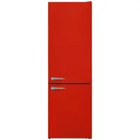 FRAM FC-VRL2681RDE++ Koel-vriescombinatie – 268 L – Retro Design – LED Verlichting – Mechanische Bediening – 5 Jaar Garantie – Rood