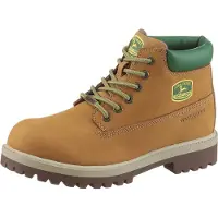 SKECHERS Veterboots 'DOZER' lichtbruin / geel / groen