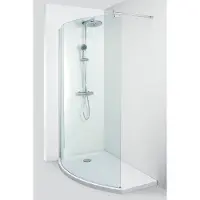 Allibert Inloopdouche Wings 120x220cm - Chroom Profiel - 8 Mm Helder Glas