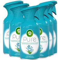 Air Wick Pure Luchtverfrisser – Spring Delight – 6x 250 ml – Frisse Bloemengeur – Geen natte nevel - Voordeelverpakking
