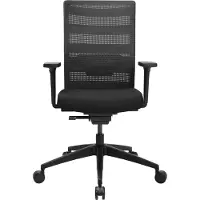 Topstar bureauwerkstoel 'Airwork', zwart / zwart