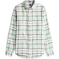 Tommy Hilfiger Overhemd grijs / mintgroen / pastelgroen / wit