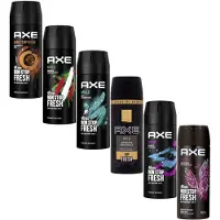 Axe Deodorant Spray 12 stuks - Voordeelverpakking Deo - 2X Dark Temptation - 2x Africa - 2x Apollo - 2x Gold - 2x Marine - 2x Excite