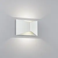 HELESTRA LED wandlamp VID, wit, up/down, IP65 dimbaar, wit / opaal, Werkkamer / Kantoor, Aluminium, LED wandlamp