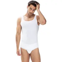 Mey Noblesse Regular Fit Onderhemd wit, Effen