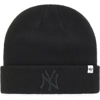 47 Brand Mlb New York Yankees Raised Cuff Knit Muts Zwart Man,Vrouw