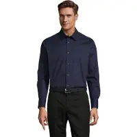 Sol 17000 - Stretch Heren Overhemd Brighton Dark Blue - 4XL - cotton