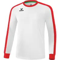 Erima Retro Star Voetbalshirt Lange Mouw Kinderen - Wit / Rood | Maat: 116