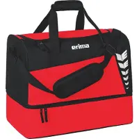 Erima Six Wings Bodemvak Sporttas S Rood - Zwart