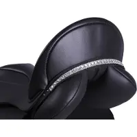 QHP Zadelsieraad Sharina Zwart / Zilver - Full | Zadel accessoires