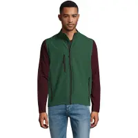 SOL's 46601 - Men's Sleeveless Softshell Jacket Rallye Bottle Green - M - polyester