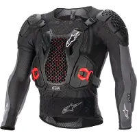 Alpinestars Bionic Plus V2 protectorjas Protectorjack Zwart/Antraciet/Rood S, unisex