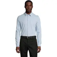 NEOBLU 03198 - Heren Gemerceriseerd Jersey Overhemd Balthazar Men Soft Blue - M