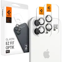 Spigen Optik Pro EZ Fit Lens Protector - Cameralens bescherming (2-pack) voor de Apple iPhone 17 / 16 / 16 Plus - Black