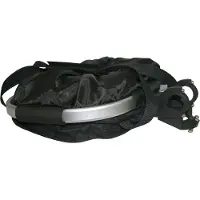 Durca Panier av a clips pliable tissus avec anse noir (fixation cintre diam. 22/25.4mm)