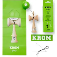 Krom Kendama Pop Lol Lime Groen - - Evenwichtsspel voor kinderen - Unisex