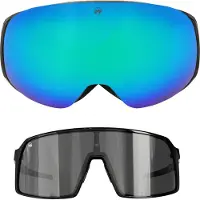 MowMow GRAVITY Skibril + Extra Lens + Zonnebril – Magnetisch – Bio-Frame - R-Strap - UV400 - Unisex
