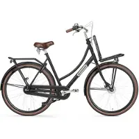 POPAL Cargo Aluminium N7 Transportfiets - Stadsfiets - Aluminium Frame - Dames - 57 centimeter - Mat Zwart