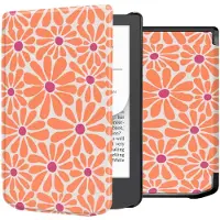 IMoshion Design Slim Hard Case Bookcase voor de Pocketbook Verse / Verse Lite / Verse Pro / Vivlio Light / Light HD - Orange Flowers Connect