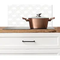 KitchenYeah Spatscherm keuken 70x30 cm - Kookplaat achterwand Grafisch - Patroon - Modern - Driedubbel - Muurbeschermer - Spatwand fornuis - Hoogwaardig aluminium