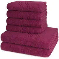 Ross Dames en Heren 4 X handdoek 2 X douchedoek - per set Cashmere feeling