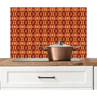 KitchenYeah Spatscherm keuken 80x55 cm - Kookplaat achterwand Retro - Disco - Hippie - Multi - Muurbeschermer - Spatwand fornuis - Hoogwaardig aluminium