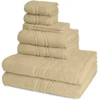 Ross Dames en Heren 2 X Washand 2 X gasten- 2 X douche- 2 X handdoek in een set Cashmere feeling