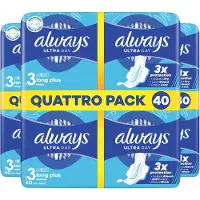 Always Ultra Maandverband Long Plus maat 3 Met Vleugels - 3 x 40 Maandverbanden