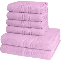 Ross Dames en Heren 4 X handdoek 2 X douchedoek - per set Cashmere feeling
