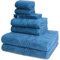 Ross Dames en Heren 2 X Washand 2 X gasten- 2 X douche- 2 X handdoek in een set Cashmere feeling