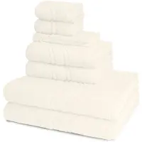Ross Dames en Heren 2 X Washand 2 X gasten- 2 X douche- 2 X handdoek in een set Cashmere feeling