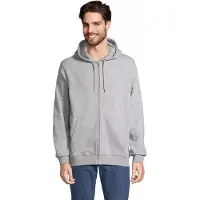 Sol Unisex Full-Zip Hoodie Calipso L04237 - Grey Melange - 3XL