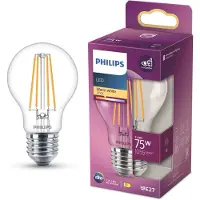 Philips Filamentlamp LED 7.8W E27 1055lm – Helder – Niet Dimbaar – 2700K
